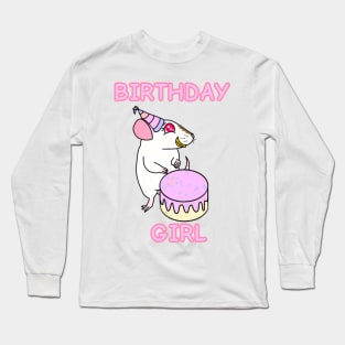 Birthday Rat (Version 2) Long Sleeve T-Shirt